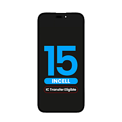 Buy the LCD assembly for iPhone 15, Aftermarket Incell QV6, IC transfer eligible.
