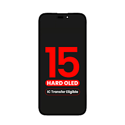 Order the OLED assembly for iPhone 15, Aftermarket QV8 Hard, IC transfer eligible.

