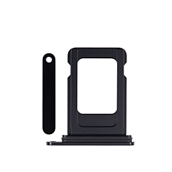 Order the Single Sim Card Tray for iPhone 15 and 15 Plus in Black.
