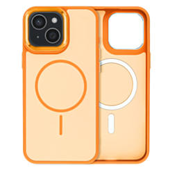 Dual Layer MagSafe Armor Case (ORANGE) for iPhone 14 Plus / 15 Plus (Only Ground Shipping)