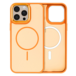 Dual Layer MagSafe Armor Case (ORANGE) for iPhone 15 Pro Max (Only Ground Shipping)