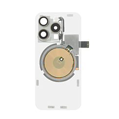 Clear Back Glass with Wireless NFC and MagSafe Magnet for iPhone 15 Pro (NO LOGO) (NATURAL TITANIUM)