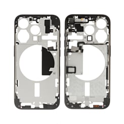 Middle Frame with Parts for iPhone 15 Pro (BLACK) (International Version) (OEM Pull A Grade)