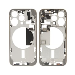 Middle Frame with Parts for iPhone 15 Pro (NATURAL) (International Version) (OEM Pull A Grade)