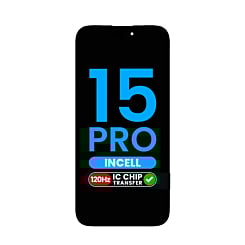 Order the LCD Assembly for iPhone 15 Pro, Aftermarket Incell QV6, IC Transfer Eligible.