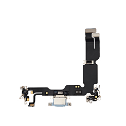 Order the Charging Port Flex Cable for iPhone 15 Plus in blue, premium quality.
