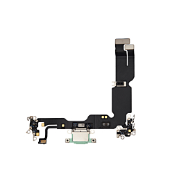 Purchase the Charging Port Flex Cable for iPhone 15 Plus in green, premium quality.

