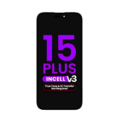 LCD Assembly for iPhone 15 Plus (True Tone Programming and IC Transfer NOT REQUIRED) (Aftermarket Incell / QV7 V3)