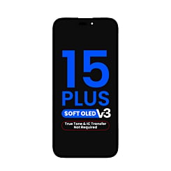 OLED Assembly for iPhone 15 Plus (True Tone Programming and IC Transfer NOT REQUIRED) (Aftermarket QV8 V3 / Soft)