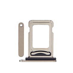Buy the Dual Sim Card Tray for iPhone 15 Pro and 15 Pro Max in Natural Titanium.