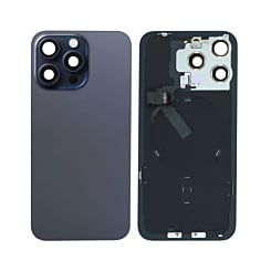Back Glass with Frame and MagSafe Magnet for iPhone 15 Pro Max (BLUE TITANIUM) (Service Pack)
