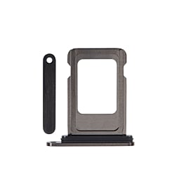 "Order a single SIM card tray for iPhone 15 Pro and 15 Pro Max in black titanium."
