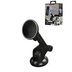 Wireless Charging Magnetic Car Mount (15W) - BLACK (Only Ground Shipping)