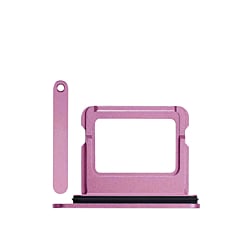 Stock up on the Dual SIM Card Tray for iPhone 16 and 16 Plus in Pink.