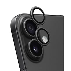 Grab wholesale deals on the Back Camera Lens with Bracket & Bezel for iPhone 16 and 16 Plus, Premium, Black, 2-Piece Set.