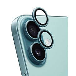 Shop the Back Camera Lens with Bracket & Bezel for iPhone 16 and 16 Plus, Premium, Teal, 2-Piece Set.
