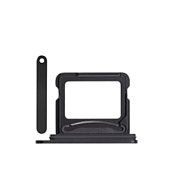 Purchase the Single SIM Card Tray for iPhone 16 and 16 Plus in Black.