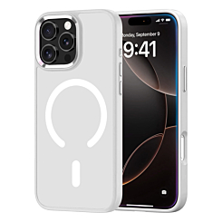 New Magnetic Wireless Charging Case with IC Chip (WHITE) for iPhone 16 Pro Max (Only Ground Shipping)