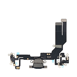 Charging Port Flex Cable for iPhone 16e / 17e (Aftermarket) (BLACK)