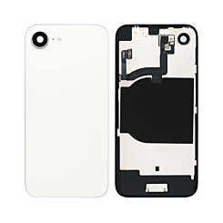 Back Glass with MagSafe Magnet & NFC & Flashlight Flex for iPhone 16e (WHITE)