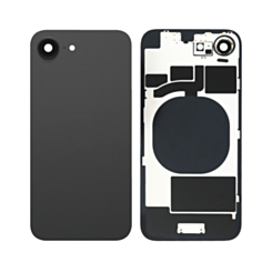 Back Glass with MagSafe Magnet for iPhone 16e (NO LOGO) (BLACK)