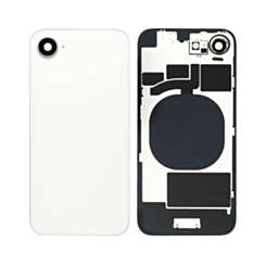 Back Glass with MagSafe Magnet for iPhone 16e (NO LOGO) (WHITE)