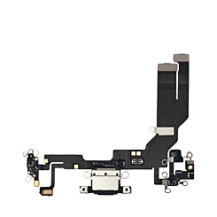 Charging Port Flex Cable for iPhone 16e / 17e (Premium) (BLACK)