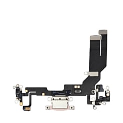 Charging Port Flex Cable for iPhone 16e / 17e (Aftermarket) (SOFT PINK)