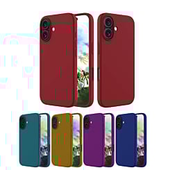 Soft Solid Silicone Case (Full Buttom Cover) for iPhone 16 (Only Ground Shipping)