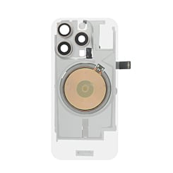 Clear Back Glass with Wireless NFC and MagSafe Magnet for iPhone 16 Pro (NO LOGO) (NATURAL TITANIUM)