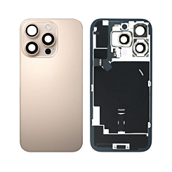 Back Glass with Frame and MagSafe Magnet for iPhone 16 Pro (DESERT TITANIUM) (Service Pack)