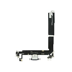 Charging Port Flex Cable for iPhone 16 Plus (Aftermarket) (BLACK)