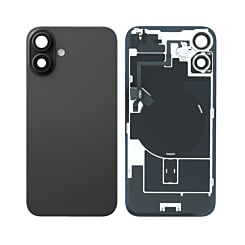 Back Glass with Frame and MagSafe Magnet for iPhone 16 Plus (BLACK TITANIUM) (Service Pack)