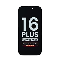 Order the OLED Assembly with Proximity Sensor Flex Pre-Installed for iPhone 16 Plus, Service Pack.
