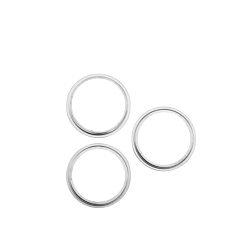 Shop the 3-piece Back Camera Bezel Ring in White Titanium for iPhone 16 Pro and 16 Pro Max.