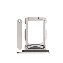 Stock up on the Dual SIM Card Tray in Natural Titanium for iPhone 16 Pro and 16 Pro Max.