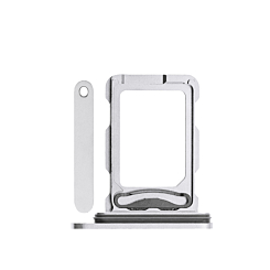 Buy the Dual SIM Card Tray in White Titanium for iPhone 16 Pro and 16 Pro Max.