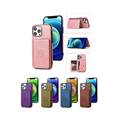Leather Pocket Wallet Case for iPhone 16 Pro Max (Only Ground Shipping)