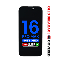 OLED Assembly for iPhone 16 Pro Max (Aftermarket Soft / QV8 / 120HZ) (IC Transfer Eligible) (Exclusive OLED Breakage Warranty)