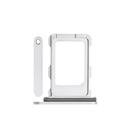 Stock up on the Single SIM Card Tray in White Titanium for the iPhone 16 Pro and 16 Pro Max.
