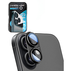 Metal Matte Armor with HD Tempered Glass for iPhone 17 (BLACK)