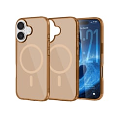 Transparent Magnetic Shockproof Case - BROWN for iPhone 17 (Only Ground Shipping)