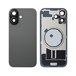 Back Glass with Frame and MagSafe Magnet for iPhone 17 (NO LOGO) (BLACK)