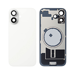 Back Glass with Frame and MagSafe Magnet for iPhone 17 (NO LOGO) (WHITE)