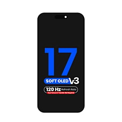 OLED Assembly for iPhone 17 (True Tone Programming and IC Transfer NOT REQUIRED) (Aftermarket QV8 V3 / Soft / 120HZ)