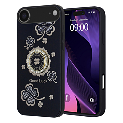 Luxury Diamond Shiny Cases with Ring - BLACK for iPhone Air (Only Ground Shipping)