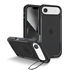 Shockproof Magsafe Case with Camera Stand - BLACK for iPhone 17A (Only Ground Shipping)