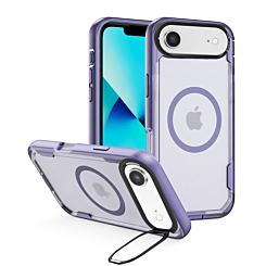 Shockproof Magsafe Case with Camera Stand - LIGHT PURPLE for iPhone 17A (Only Ground Shipping)