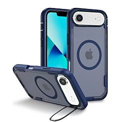 Shockproof Magsafe Case with Camera Stand - DARK BLUE for iPhone 17A (Only Ground Shipping)