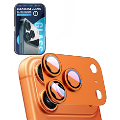 Metal Matte Armor with HD Tempered Glass for iPhone 17 Pro (COSMIC ORANGE)